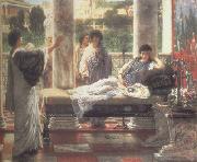 Alma-Tadema, Sir Lawrence Catullus Reading his  Poems at Lesbia's House (mk23) Sweden oil painting artist